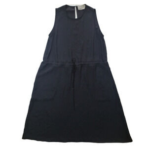 EVERLANE Dress Size 2 The Japanese GoWeave Sleeveless Black Drawstring Casual